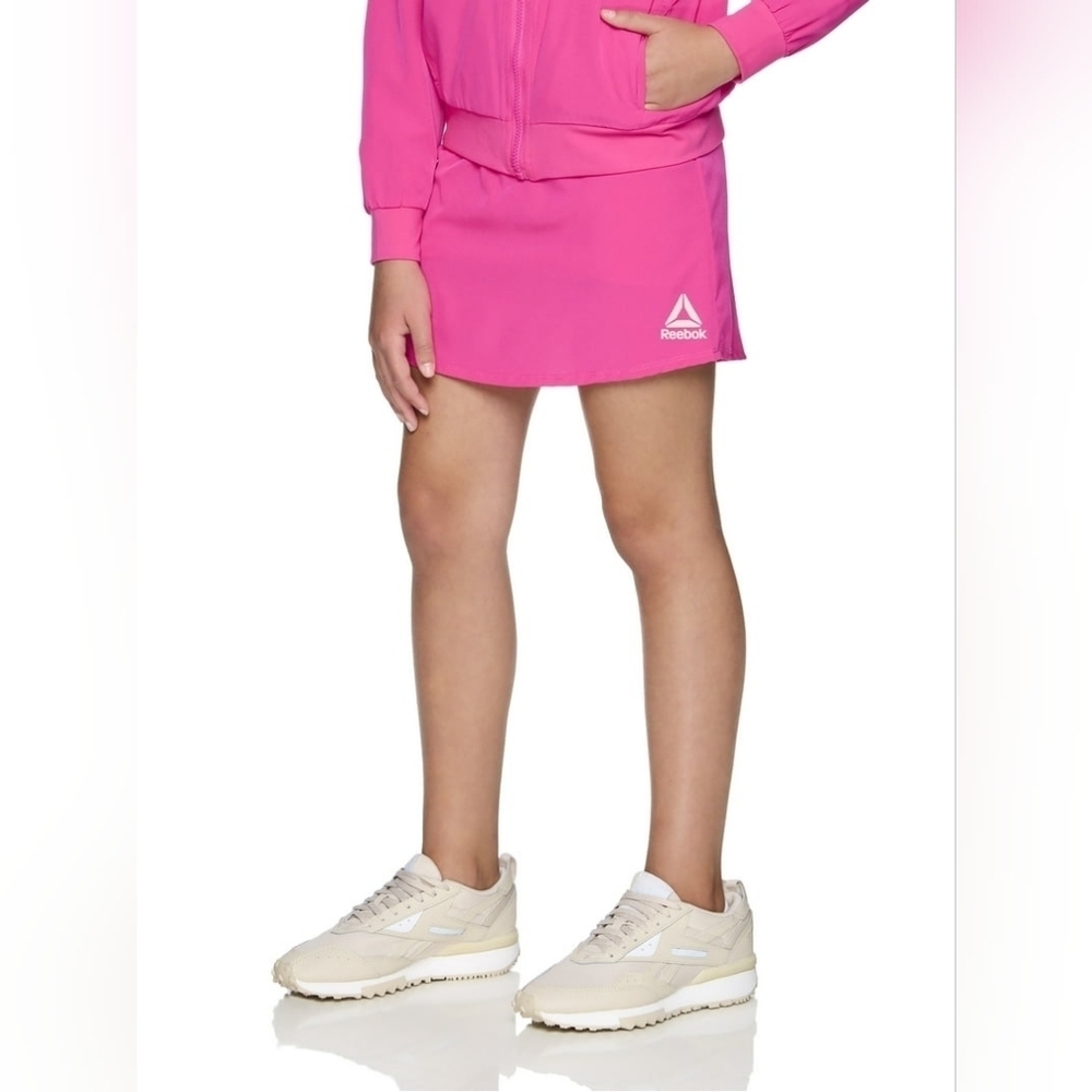 NWT Reebok Girl's Athletic Lightweight Woven Skort Size XL 14/16 Pink Yarrow